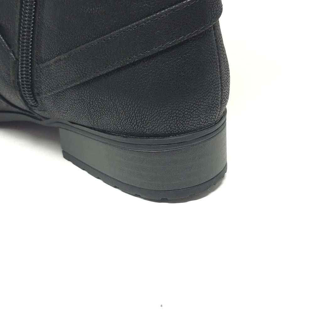 LifeStride Xtrovert Black Wide Calf Riding Boots  Water-Resistant - Picture 9 of 12